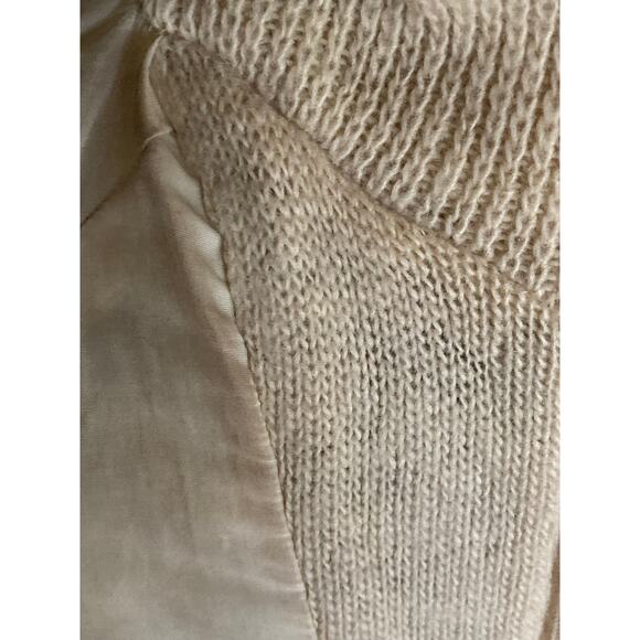 Vtg Hilda Ltd Wool Icelandic Zip Hooded Sweater Jacket Tie Belt Women's S - Picture 14 of 16